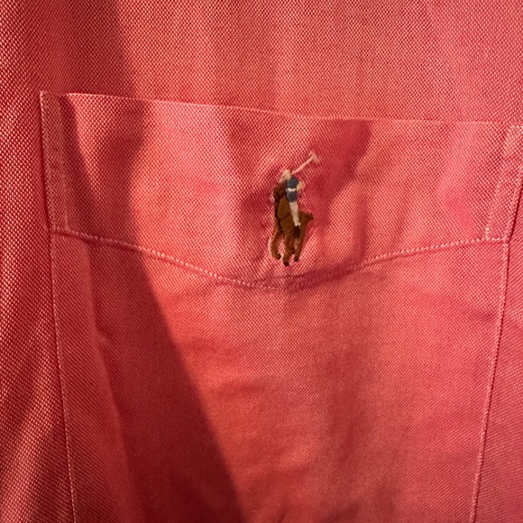 Ralph Lauren Men's Pink Chambray Oxford Shirt XXL slim fit - Picture 2 of 4